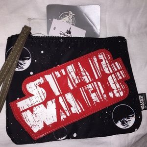 NWT Disney Parks Star Wars Zippered Wristlet Purse